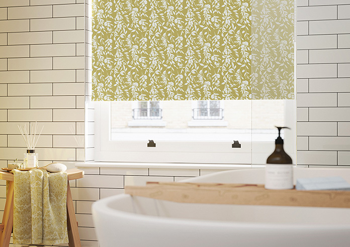 Hanging Greenery, Chartreuse - Twist&Fit Roller Blind - Image 5